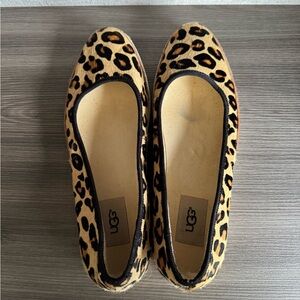 UGG Brown and Black Flats